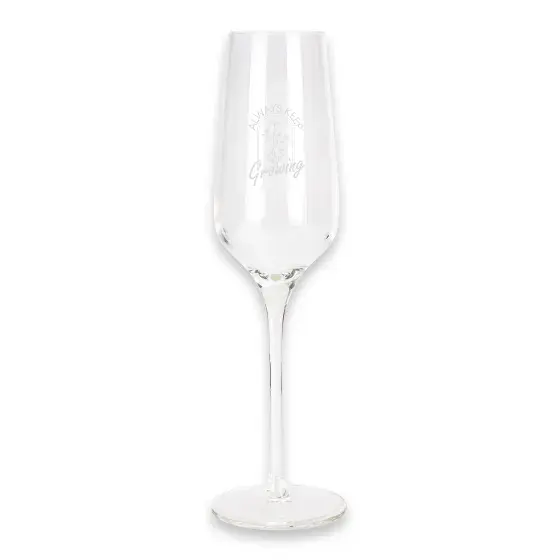 Flute Glass  Laser Etch