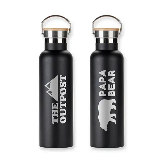 Spirit Water Bottle with Bamboo Lid