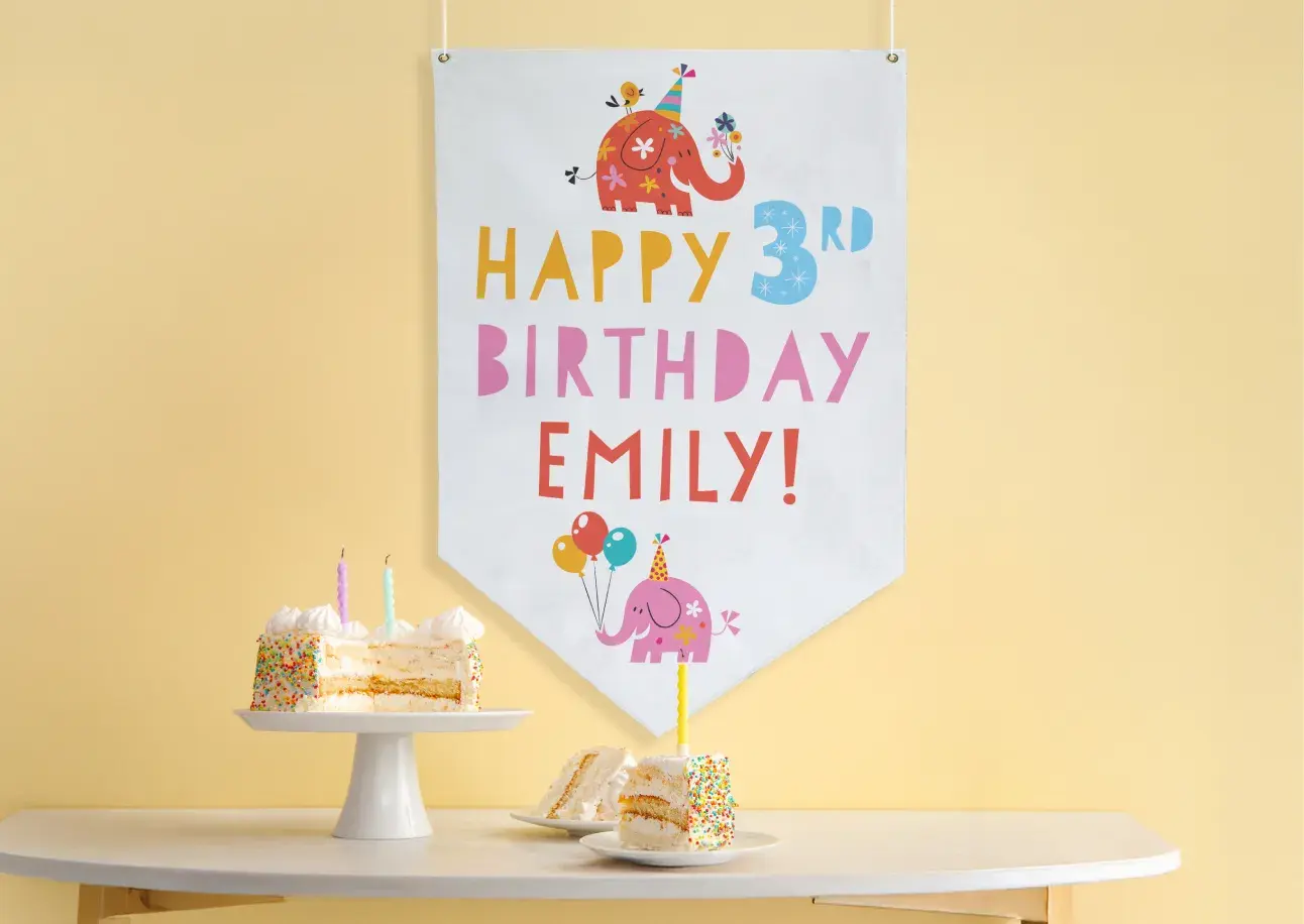 Vinyl Pennant Banner